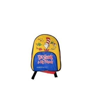 Vintage 1997 Dr Seuss and His Friends Mini Backpack Kids Preschool Bookbag 12x9
